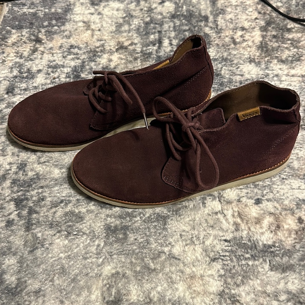 Vans purple suede shoes size 10